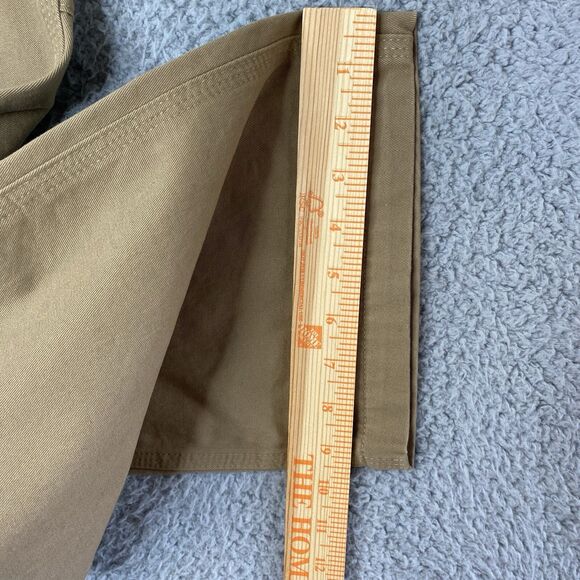 Carhartt Pants Mens 42x32 Loose Fit Canvas Carpenter Jean B324 Beige Tan Rugged - Picture 9 of 16